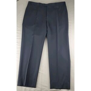 CANALI 1934 Pants Men 37 Good condition Black Wool Flat Luxury Trousers Italy